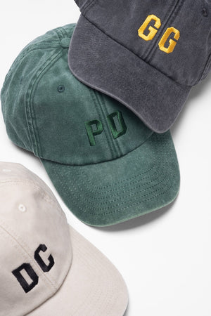 Custom Embroidered Cap - Unisex Personalised Vintage Washed Out Cotton Dad Style Hat with Initials - One Size - Gift for Him or Her