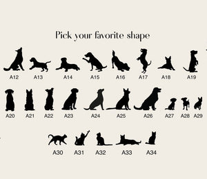 Custom Dog and Cat Initial Necklace - Personalized Pet Initial Necklace - Animal Lover Necklace - Pet Memorial Jewelry - Pet Lover Gift