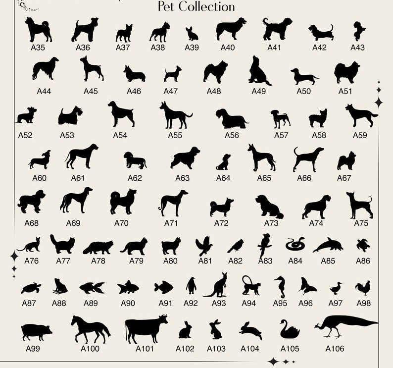 Custom Dog and Cat Initial Necklace - Personalized Pet Initial Necklace - Animal Lover Necklace - Pet Memorial Jewelry - Pet Lover Gift