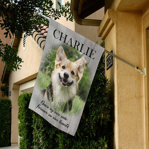 Personalized Pet Garden Flag, Custom Photo Name Text Garden Flag, Memorial Dog Garden Flag, Custom Yard Art, Pet Lovers Gift, Pet Photo Gift