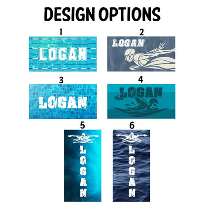Swimming Beach Towel, Personalized Swim Team Pool Towels, Swimming Team Gifts, Custom Gift for Teams, Customize Swimming Towels