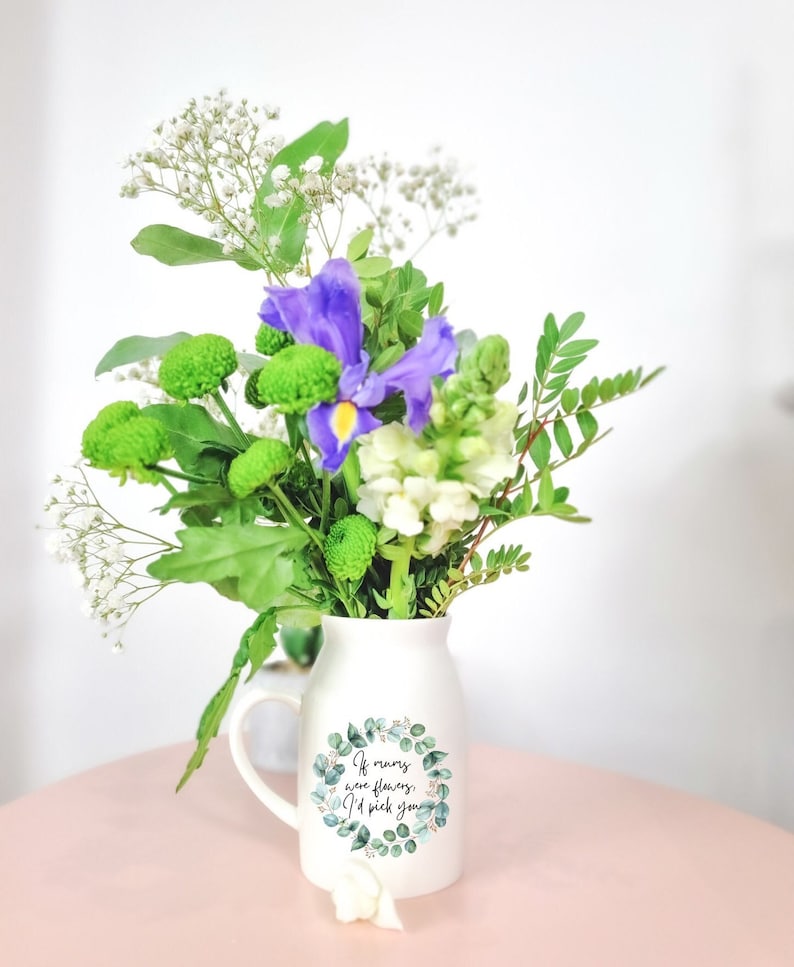 Mothers Day Personalised Vase Gift,Birthday Gift for Mum , Grandparents Gift, Nan Gift, Gift for mum, Mothers Day Custom vase, Gift For Her