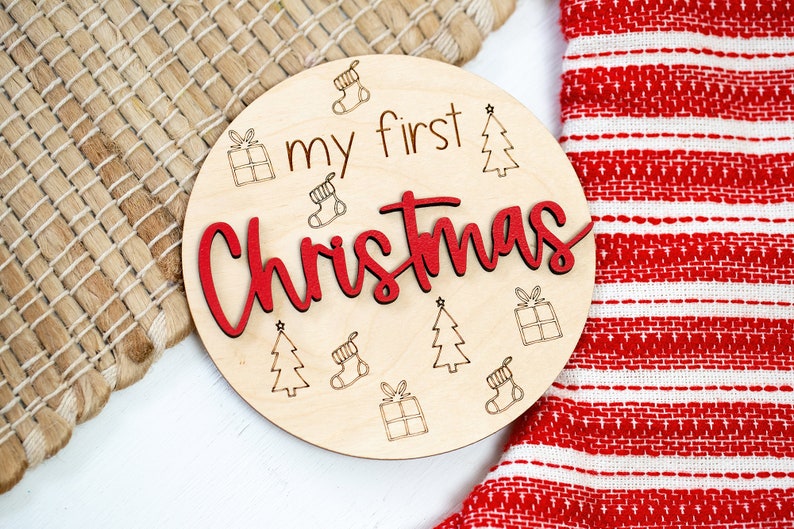 Wooden Milestone Baby Disc, Baby Milestone Cards, My First Holiday Milestones, My First Fourth of July Photo Props, Expecting Mom Gift