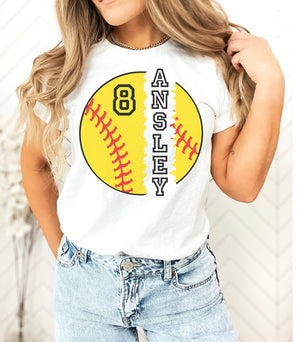 Custom Softball Shirt, Softball Number Shirt, Softball Shirt, Softball Team Shirt, Softball Mom Shirt, Softball Family Shirts, Softball Game