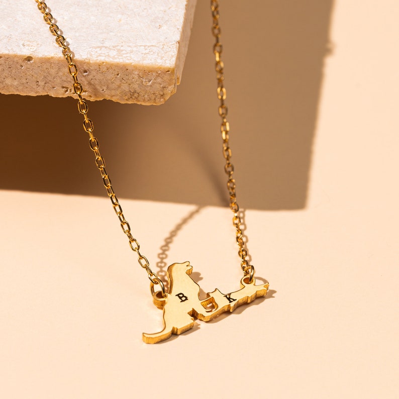 Custom Dog and Cat Initial Necklace - Personalized Pet Initial Necklace - Animal Lover Necklace - Pet Memorial Jewelry - Pet Lover Gift