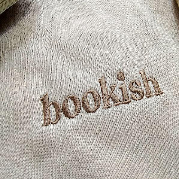 Bookish Embroidered Sweatshirt,Embroidered Sweatshirt,Trendy sweatshirt,Reading Sweatshirt,Book Readers Gift,Book Readers Gift