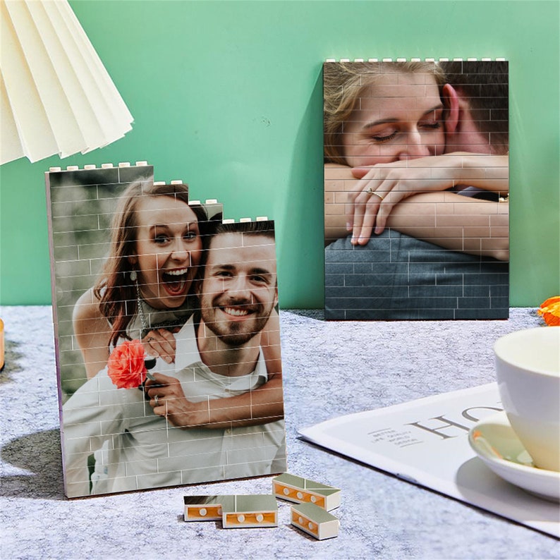 Personalized Customized Photo Rectangle Building Block, Puzzle Picture Building Block, Picture Memory Decor, Gift for Him, Fathers Day Gift