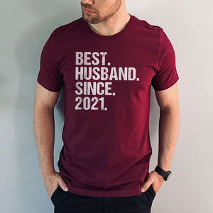 Custom Wedding Anniversary Gift Shirt, Best Husband Since Shirt, Funny Mens Anniversary