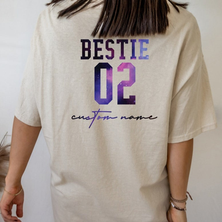 Custom Name BFF Shirts, Personalized Best Friend Shirts, Customized Personalized Gift For Best Friend
