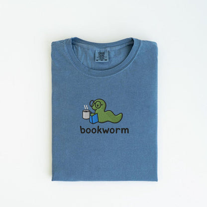 Bookworm Embroidered Tee, Cute Shirt for Readers, Book Lover Gift, Bookish Shirt, Aesthetic Bookworm T-Shirt-Hoodie-Sweatshirt, Reading Shirt il_794xN.4793156895_rae2_20ec741a-e3d1-49f2-9eba-16a32738b36e.jpg