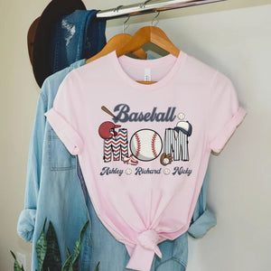 Personalized Baseball Grandma Shirt, Grandma Shirt, Baseball Lovers Grandma Tee, Baseball Shirt for Mom