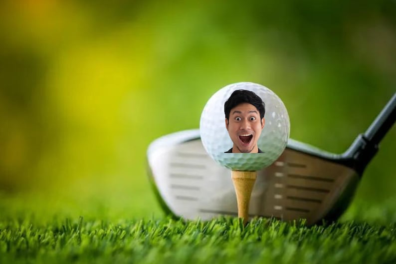 Golf Ball With Face On It, Your Face On Golf Ball, Custom Image Golf Ball, Custom Golf Ball, Groomsman Golf Ball, Funny Golf Ball, Golf GIft