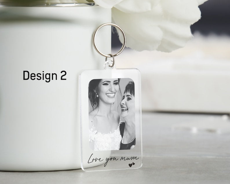 Mum Gift, Personalised Mum Mom Keyring Keychain, Mothers Day Gift, Mum Custom Photo Gift, Birthday Gift for Mum, Acrylic Plaque