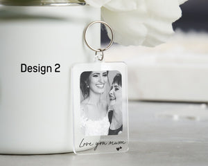 Mum Gift, Personalised Mum Mom Keyring Keychain, Mothers Day Gift, Mum Custom Photo Gift, Birthday Gift for Mum, Acrylic Plaque