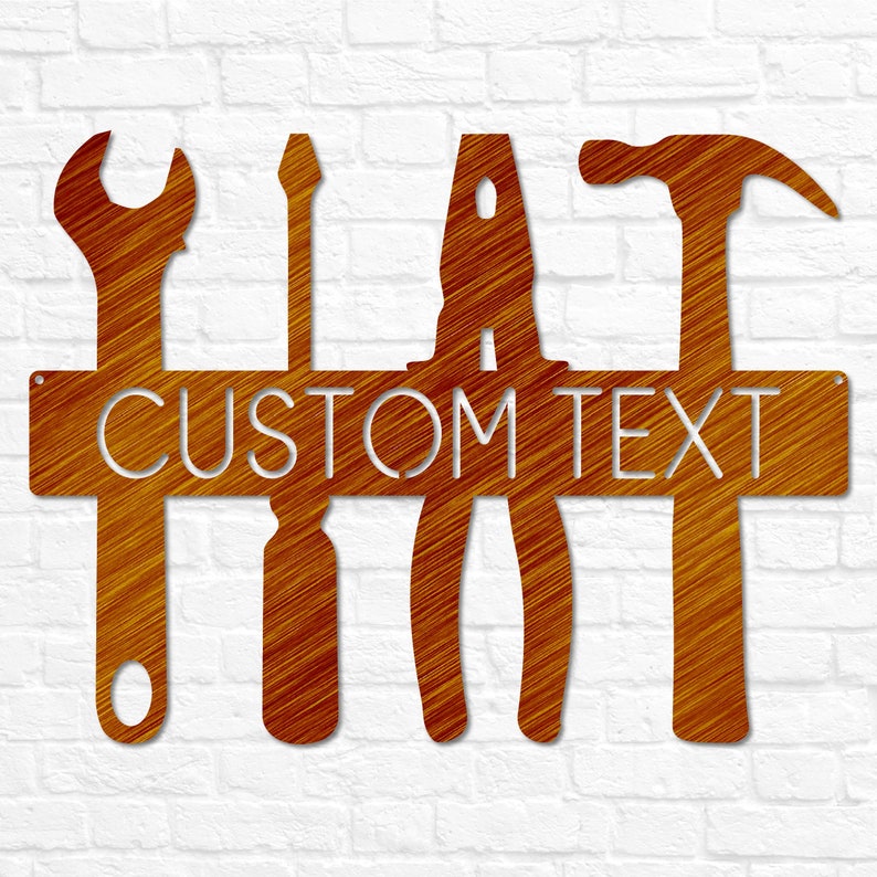 Custom Metal Shop Sign | Workshop Sign for Him | Gifts for Him Gifts for Men Father Husband | Custom Garage Sign | Fathers Day Gift | Man Birthday