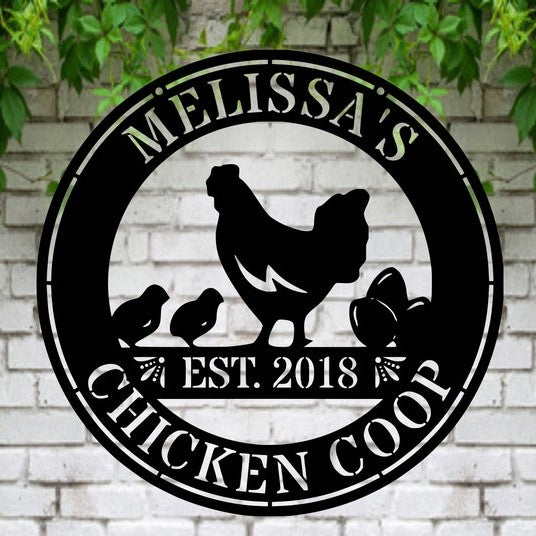 Personalized Chicken Coop Sign, Hen House Coop Sign, Our Little Coop Sign Metal Sign, Metal Chicken Coop Sign, Custom Chicken Coop sign il_794xN.4818580104_qo0k.jpg