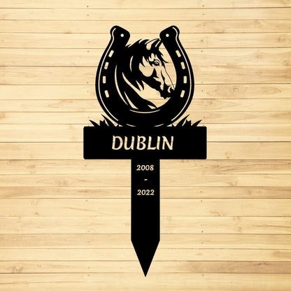 Custom Horse Memorial Stake, Personalized Horse Grave Marker Sign, Horse Remembrance Stake, Horse Garden Sign,Sympathy Sign,Horse Loss Gift