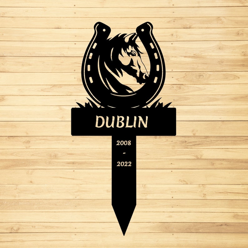 Custom Horse Memorial Stake, Personalized Horse Grave Marker Sign, Horse Remembrance Stake, Horse Garden Sign,Sympathy Sign,Horse Loss Gift