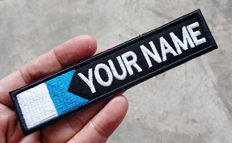 Custom name Scuba Diving Diver Alpha Flag Embroidered Name Patch Custom Embroidered Patch Birthday Gift Christmas Gift