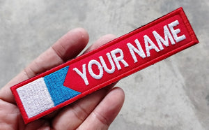 Custom name Scuba Diving Diver Alpha Flag Embroidered Name Patch Custom Embroidered Patch Birthday Gift Christmas Gift