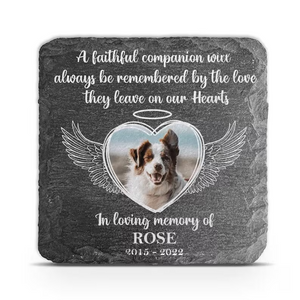 Sympathy Gift - Honor The Memory Of Your Pet With A Heartfelt Memorial Garden Slate & Hook - Durable - Perfect For Outdoor