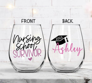 Nurse Graduation 2025 Gift, RN Gifts, RN Graduation Gifts, Personalized Nurse Gift, Nurse Appreciation Gift, Nursing School Survivor
