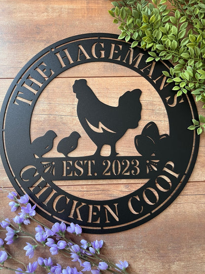 Personalized Chicken Coop Sign, Hen House Coop Sign, Our Little Coop Sign Metal Sign, Metal Chicken Coop Sign, Custom Chicken Coop sign il_794xN.4843773746_kdpy.jpg