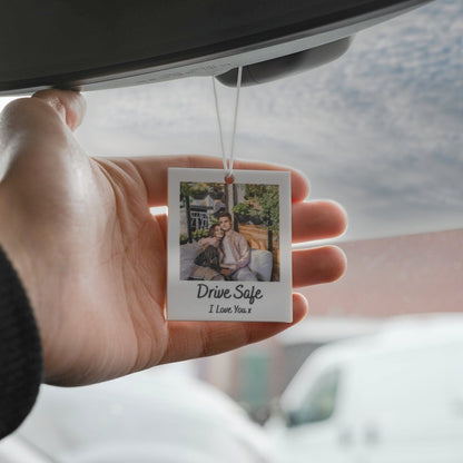 Personalised Photo Car Ornament Hanging Car Polaroid Any Image Driving Test Pass Gift Idea First Car Charm Gift (add-on)