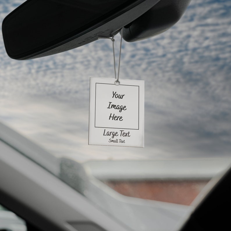 Personalised Photo Car Ornament Hanging Car Polaroid Any Image Driving Test Pass Gift Idea First Car Charm Gift (add-on)