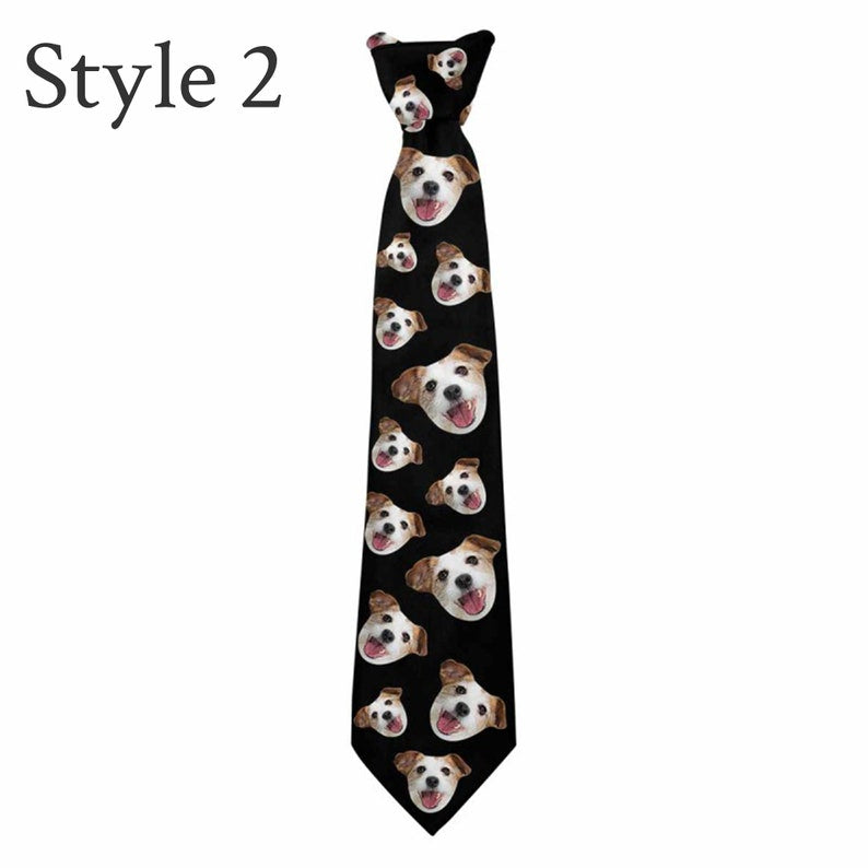 Personalized Photo Neck Tie, Customized Men's PartyTie, Custom Printed Ties, Pets/faces on a Tie, Funny Gift dea, Fathers day Gifts,