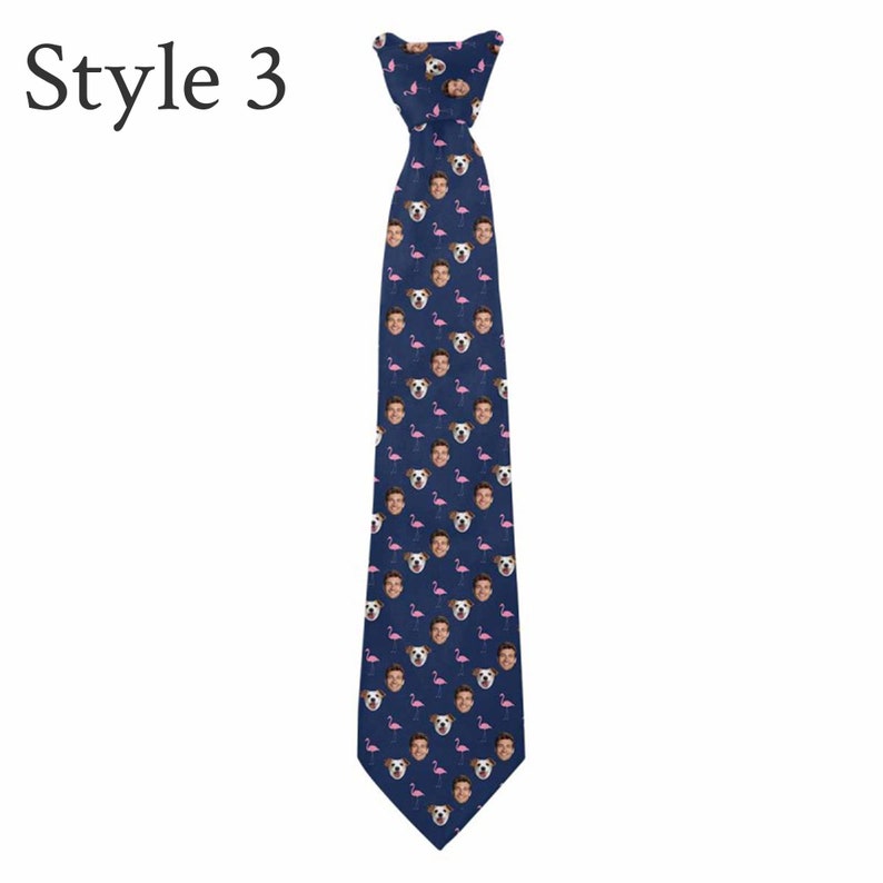Personalized Photo Neck Tie, Customized Men's PartyTie, Custom Printed Ties, Pets/faces on a Tie, Funny Gift dea, Fathers day Gifts,