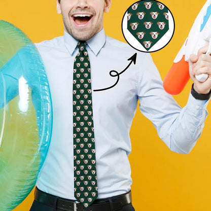Personalized Photo Neck Tie, Customized Men's PartyTie, Custom Printed Ties, Pets/faces on a Tie, Funny Gift dea, Fathers day Gifts,