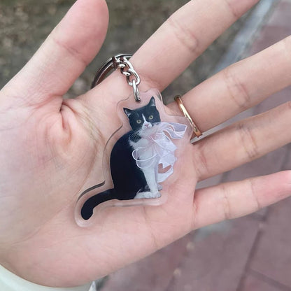 Custom Cat Keychain, Dog Keychain, Pet Keychain, Personalized Pet Photo Keychain, Pet Loss Gift, Dog Mom Gift, Pet Memorial Gift, Small gift