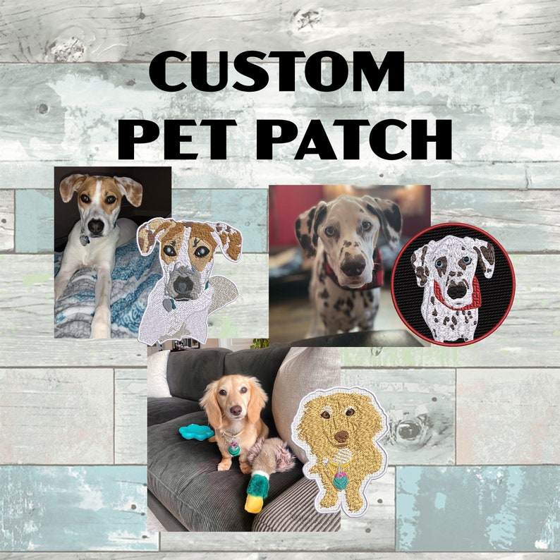 CUSTOM Pet Patch Embroidered - Up To 11 - Iron/Sew-on/Hook and Loop - Personalized Patch Your Design for Logos Gifts Art Projects Bags Hats