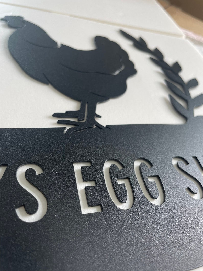 Personalized Chicken Coop Sign Name,Chicken coop Wall Art,Custom Chicken Metal Sign,Farm house Decor,Hen house Sign,Farm Decor,Barn Decor