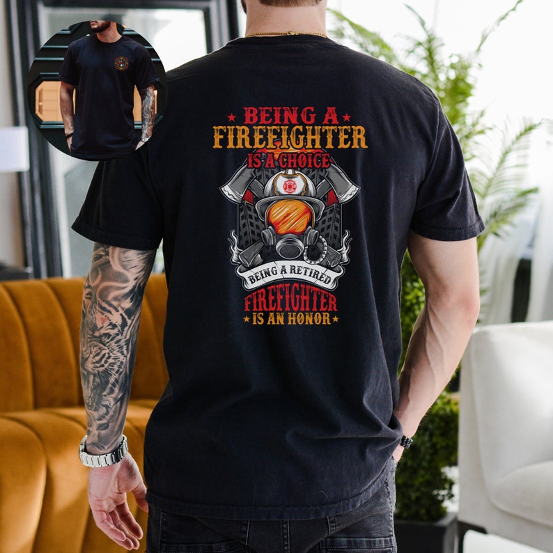 RETIRED FIRE FIGHTER t shirt,Fire fighter shirt,Retired Fireman gift,Gift for retired Fireman,Comfort colour fireman shirt,father's day gift