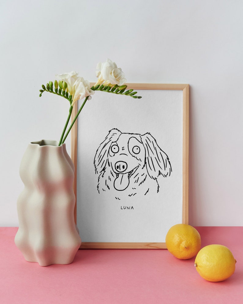 Custom Ugly Dog Portrait Dog Art Custom Pet Portrait Pet Parent Gift Pet Portrait Custom Art Custom Dog Pet Memorial Gift Pet Art
