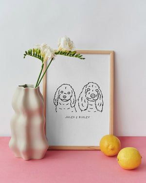Custom Ugly Dog Portrait Dog Art Custom Pet Portrait Pet Parent Gift Pet Portrait Custom Art Custom Dog Pet Memorial Gift Pet Art