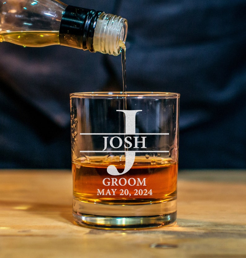Groomsman 11oz Whiskey Glass, Old Fashion, Groomsmen Gift Idea, Personalized Groomsman - Best Man Gift, Wedding Shot Glasses