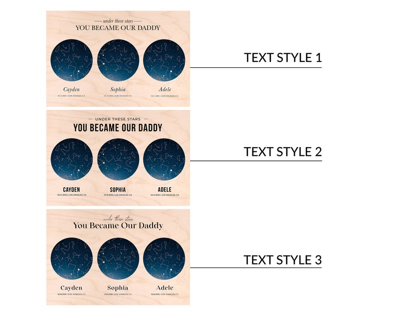 The Night You Became My Daddy Star Map Canvas, Children Gift For Dad, Fathers Day Gift From Kids Son, Gift For Dad From Daughter