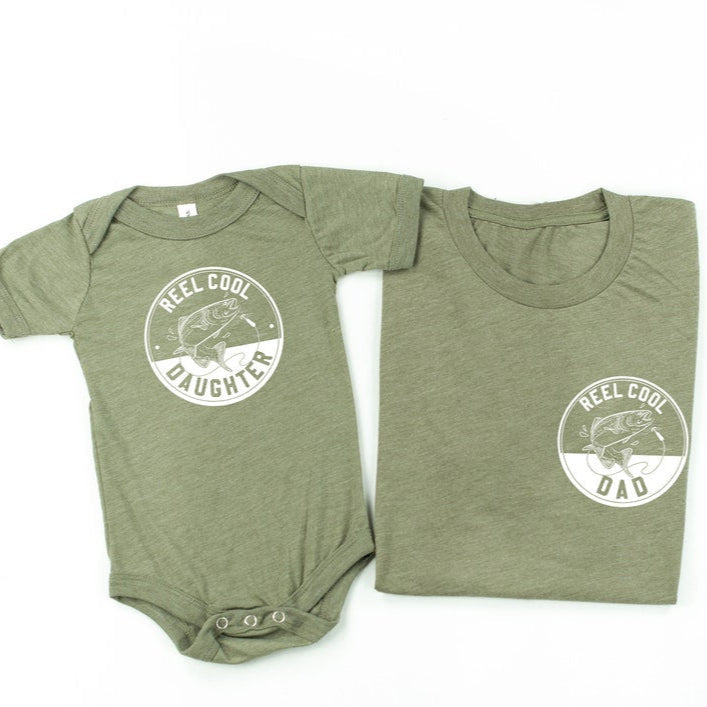 Reel Cool Dad / Son - Dad and Son Shirts | Father's Day Gift | Matching Dad and Me Tees | Fishing Shirt