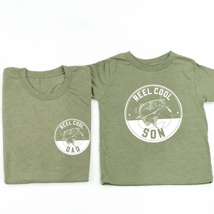 Reel Cool Dad / Son - Dad and Son Shirts | Father's Day Gift | Matching Dad and Me Tees | Fishing Shirt