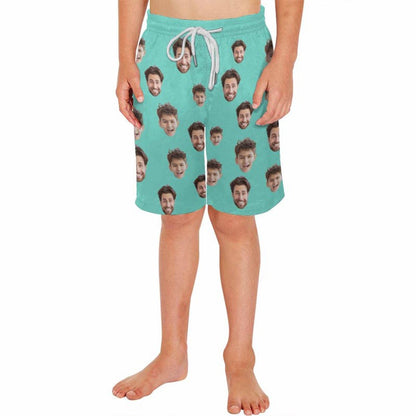 Custom Photo Beach Shorts, Father and son Swim Trunks, Kid's Beach Shorts, Photo Bathing Suit, Swim Trunks Boys, Father's Day Gifts