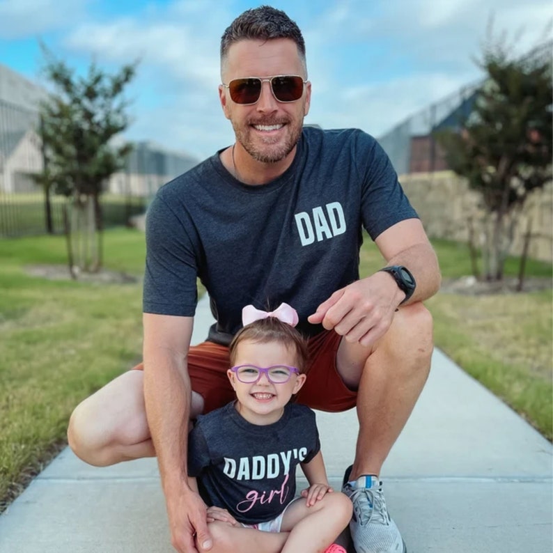 Daddy's Girl Dad Shirt, Father Daughter Matching Shirts, Dad and Baby Girl Reveal, Fathers Day Gift for Dad
