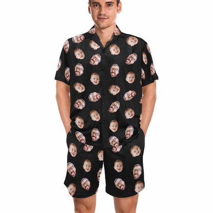 Face Pajamas.Family Pajamas Set,Women Short Sleeve Pajama,Couple Pajamas set,Custom Pajamas with Photo,Personalized Pajamas,Birthday Gifts il_794xN.5005466759_o6rl.jpg