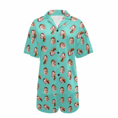 Face Pajamas.Family Pajamas Set,Women Short Sleeve Pajama,Couple Pajamas set,Custom Pajamas with Photo,Personalized Pajamas,Birthday Gifts il_794xN.5005466785_essm.jpg