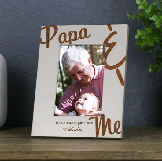 Grandpa & Me Picture Frame, Gift for Papa, First Grandpa Gift, New Papa Gift, Personalized Father's Day Gift