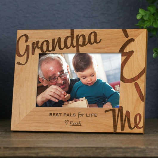 Grandpa & Me Picture Frame, Gift for Papa, First Grandpa Gift, New Papa Gift, Personalized Father's Day Gift
