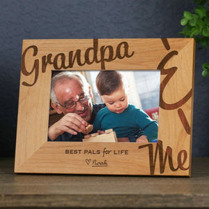 Grandpa & Me Picture Frame, Gift for Papa, First Grandpa Gift, New Papa Gift, Personalized Father's Day Gift