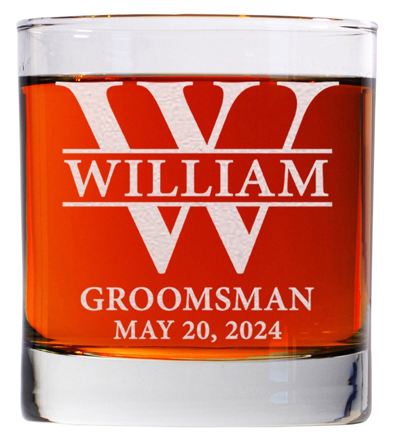 Groomsman 11oz Whiskey Glass, Old Fashion, Groomsmen Gift Idea, Personalized Groomsman - Best Man Gift, Wedding Shot Glasses